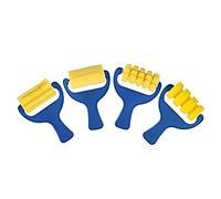 Hagsnec Conjunto de 4 Piezas de Esponja Pincel de Rodillo de Pintura DIY NiñOs Pinceles de Pintura Kid Art Craft Painting