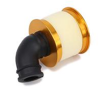 Hagsnec Filtro de de Esponja de AleacióN Abierta de Aluminio 04104 para 1/10 RC Hobby Model Nitro Car, Dorado