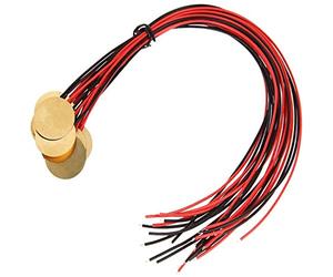Hagsnec piezoeléctrica precableada de 12 piezas - Disparador de micrófono de contacto de 27 mm - Elementos de disco para instrumentos acústicos