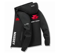 HAGTBFRC Chaqueta Softshell MAS-SEY FER-GUSON, Aire Libre Abrigo, Senderismo Esquí Otoño Invierno Primavera, Básicas(Black,S)