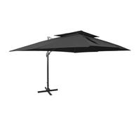HAGTRB Parasols de jardín paraguas en voladizo con doble top de jardín Sunshade Parasol al aire libre Parasols