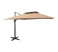 HAGTRB Parasols de jardín paraguas en voladizo con doble top de jardín Sunshade Parasol al aire libre Parasols