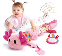 hahaland Juguetes Bebes 6 Meses, Sensorial Musical Juguetes Bebes | Tummy Time Interactivo, con Sonajero, Mordedor, Espejo, Regalo Bebe 3 6 12 Meses