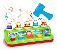 hahaland Juguetes Niños 1 año - Animales Pop-up Interactivo con Luces & Sonidos - Juguetes Montessori para Niños 1 2 3 Años Regalo Educativo
