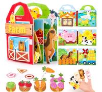 hahaland Libro Montessori 1 año - Busy Board Libro Interactivo Juguetes Montessori para Niños 1 2 3 años - Quiet Book Sensorial Educativos Regalos Cumpleaños