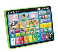 hahaland Tablet para Niños 1 2 años - Musical Panel Educativo Que enseñan Animales, Letras, Números - Tablet Infantil Juguetes Interactivos para niños 2 años - Versión 5 Idiomas