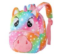 HAHASHOW Mochila Infantil de Animales 3D, Mochila Bebé Guardería para Niños y Niñas 2-4 Años,Ideal para Ocio y Viajes,Unicornio