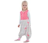 HAHASHOW Saco de Dormir Bebé 4-5 Años Con Piernas Sin Mangas Flamenco
