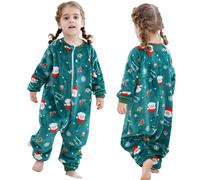 HAHASHOW Saco De Dormir Con Pies Invierno para Bebe 3-4 Años, Papá Noel