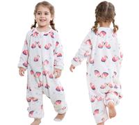 HAHASHOW Saco De Dormir Con Pies Invierno para Bebe 5-6 Años, Flamenco