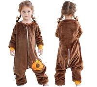 HAHASHOW Saco De Dormir Con Pies Invierno para Bebe 9-18 Mesess, Capibara