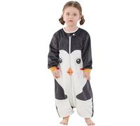 HAHASHOW Saco De Dormir Para Bebé Con Piernas 5-6 Años Manga Larga Pingüino