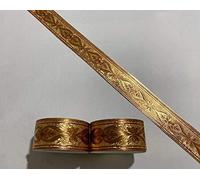 HAHII Borde de papel pintado para despegar y pegar, adhesivo para el hogar, techo, borde decorativo para baño, sala de estar, cocina, dorado, 2,6 x 1000 cm