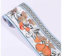 HAHII Borde del papel pintado fruta de otoño Auto Adhesivo del Papel Pintado del PVC Cenefa autoadhesiva para decoración de pared de cocina baño 10.6X1000CM
