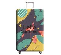 HAHII Cubierta de Equipaje Funda de Maleta Flamingo con Cremallera Funda Maleta Suave elástico de Anti-Polvo M（22-24in）