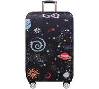 HAHII Cubierta de Equipaje Funda de Maleta Planeta con Cremallera Funda Maleta Suave elástico de Anti-Polvo M（22-24in）