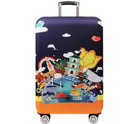 HAHII Funda protectora elástica para equipaje de viaje, funda protectora para maleta, Lugares famosos en China, L（25-28in）