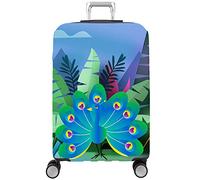 HAHII Funda protectora elástica para equipaje de viaje, funda protectora para maleta, Pavo real, M（22-24in）