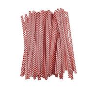 HAHIYO 300 unidades de 4 pulgadas de plástico PET rojo con lunares torcidos para pan, caramelos, bolsas de café, corbatas para plantas, jardín, bolsa de celofán, bolsa de regalo, bolsa de plástico