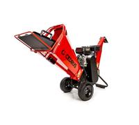 Hahn&Sohn Cedrus RB02 - Trituradora de ramas de gasolina, fuerte, móvil, motor Loncin de 4,1 kW, hasta 100 mm de diámetro de rama, trituradora de jardín, trituradora de madera, trituradora para ramas