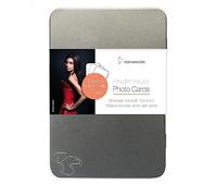 Hahnem?hle DFA Photo Cards *FineArt Baryta Satin* Photo Cards 300 g/m?, 100% celulosa alfa alfa celulosa, 30 hojas en caja met?lica de 10 x 15 cm