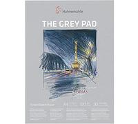 Hahnem?hle The Grey Pad - Bloc de dibujo (120 g/m?, 30 hojas/60 p?ginas, A4), color gris