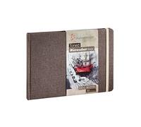 Hahnemühle Toned Watercolor Book - Cuaderno de acuarela (200 g/m², 30 hojas de grano fino, incluye lápiz (DIN A5)