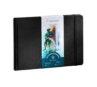Hahnemühle – Libro de acuarelas 100% algodón, 250 g/m², 30 hojas, A5 apaisado