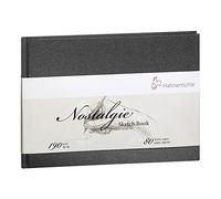Hahnemuehle 10628693 Nostálgico libro de dibujo, tamaño A5, horizontal, 190 g/m², color blanco