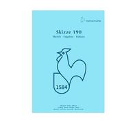 Hahnemühle Bloc de bocetos 190, encolado, blanco claro, DIN A2, 190 g/m², 50 hojas