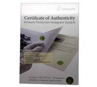 Hahnemühle Certificate of Authenticity
