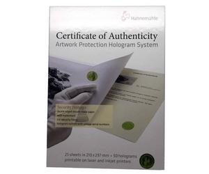 Hahnemühle Certificate of Authenticity
