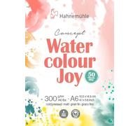 Hahnemühle Concept Watercolour Joy - Bloc de acuarelas mate con 50 hojas, 300 g/m² (DIN A6)
