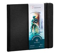 Hahnemühle Libro de acuarela 100% algodón 250 g/m² mate encolado superficial 30 hojas 14×14 cm