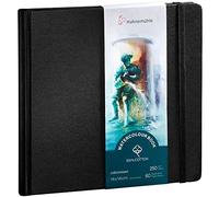 Hahnemühle Libro de acuarela 100% algodón 250 g/m² mate encolado superficial 30 hojas 14×14 cm