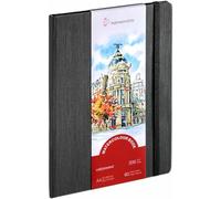 Hahnemühle Libro de acuarela de 200 g/m², grano fino, 30 hojas, color blanco natural, formato vertical A4