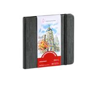 Hahnemühle Libro de acuarelas (200 g/m², grano fino, 30 hojas, 14 x 14 cm), color blanco