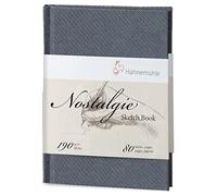 Hahnemühle Nostalgie Sketch Book A5 vertical, 190 g/m², 90 lbs: 80 hojas.