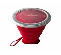Hahnemühle Taza plegable con tapa de silicona de 270 ml