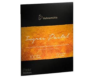 Hahnemühle The Collection, Ingres Pastel, 100 g/m², papel de pastel auténtico, 9 colores diferentes, 30 x 40 cm, 20 hojas