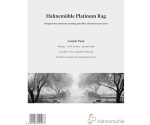 Hahnemuhle Platinum Rag Fine Art Paper Sample Pack (8.5 x 11 pulgadas, 5 hojas)