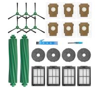 HAHONG Recambios para el robot aspirador iRobot Roomba Plus 505/405 Combo Accesorios 22 paquetes con 2 cepillos principales, 4 filtros HEPA, 6 cepillos laterales (para Plus 505/405)