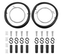 Hahorpa Cable Freno y Cambio Bicicleta Universal, Juego de Cable Bowden con Fundas y Cables Internos, Terminal y Juntas Tóricas, Cables Bowden para Bicicleta, MTB, Carretera y Eléctricas