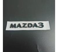 HAHYHL Emblema para Mazda 3 Hatchback 2019-2025,Negro Rejilla Delantera Maletero Trasero Repuesto Insignia Adhesivos Letras ABS Logotipo Pegatina Decoración Accesorios Exterior Coche,Just mazda3