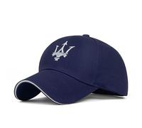 HAHYHL Gorra de béisbol con emblema de coche bordado para Maserati Ghibli, algodón atlético, ajustable, refrescante, transpirable, gorra deportiva para hombres y mujeres, azul, Taille unique
