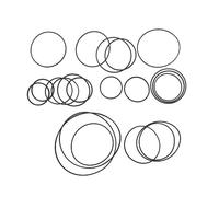 haiaxx Paquete de 20 Correas universales para máquina de Cinta de Casete Mixta de 735-65 mm, Correa común surtida para grabadoras, Unidad de DVD Walkman