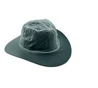 HAIBEIR Sombrero protector de lluvia PVC 2 piezas transparente elástico sombrero cubierta para hombres mujeres occidental sol fedora sombreros de vaquero incoloro, transparente, XL