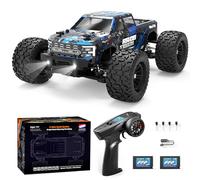 HAIBOXING Coche teledirigido 18859E, 2,4 GHz, 36 km/h, todo terreno, 4 WD, RTR, 1:18, camión monstruo con 2 pilas, juguete para niños y adultos
