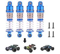 HAIBOXING Repuestos de automóviles RC Amortiguador de aceite de aluminio completo 4 pcs, 1/18 RC Camiones Piezas de repuesto Nueva versión 18858 & 18859 & 18859A & 18868 RC Cars (18HOP1)