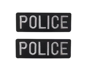 HAICN 2 parches de policía bordados para coser o disfraz, accesorio de oficial de policía para fiesta temática de policía (10 x 3,5 cm)